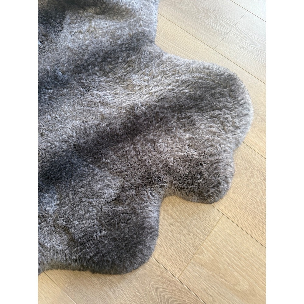 Mon Chateau Luxury Collection Faux Fur Rug Kodiak Brown 1420081 Plush Accent Rug - Picture 6 of 8